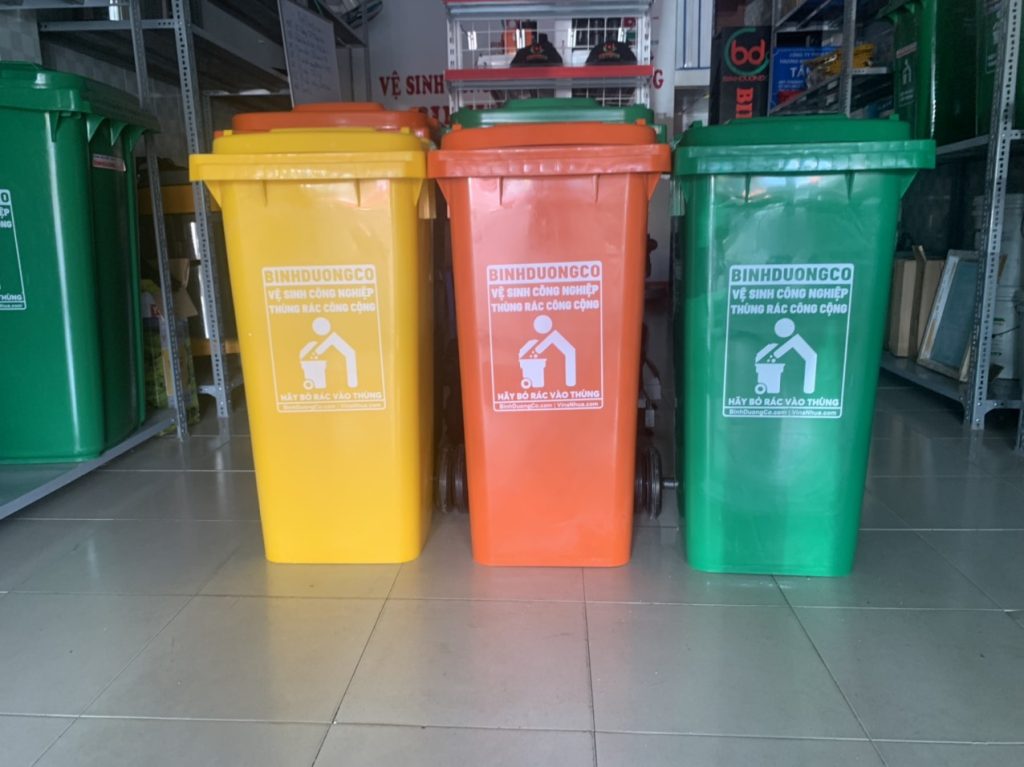 thùng rác nhựa 120 lít