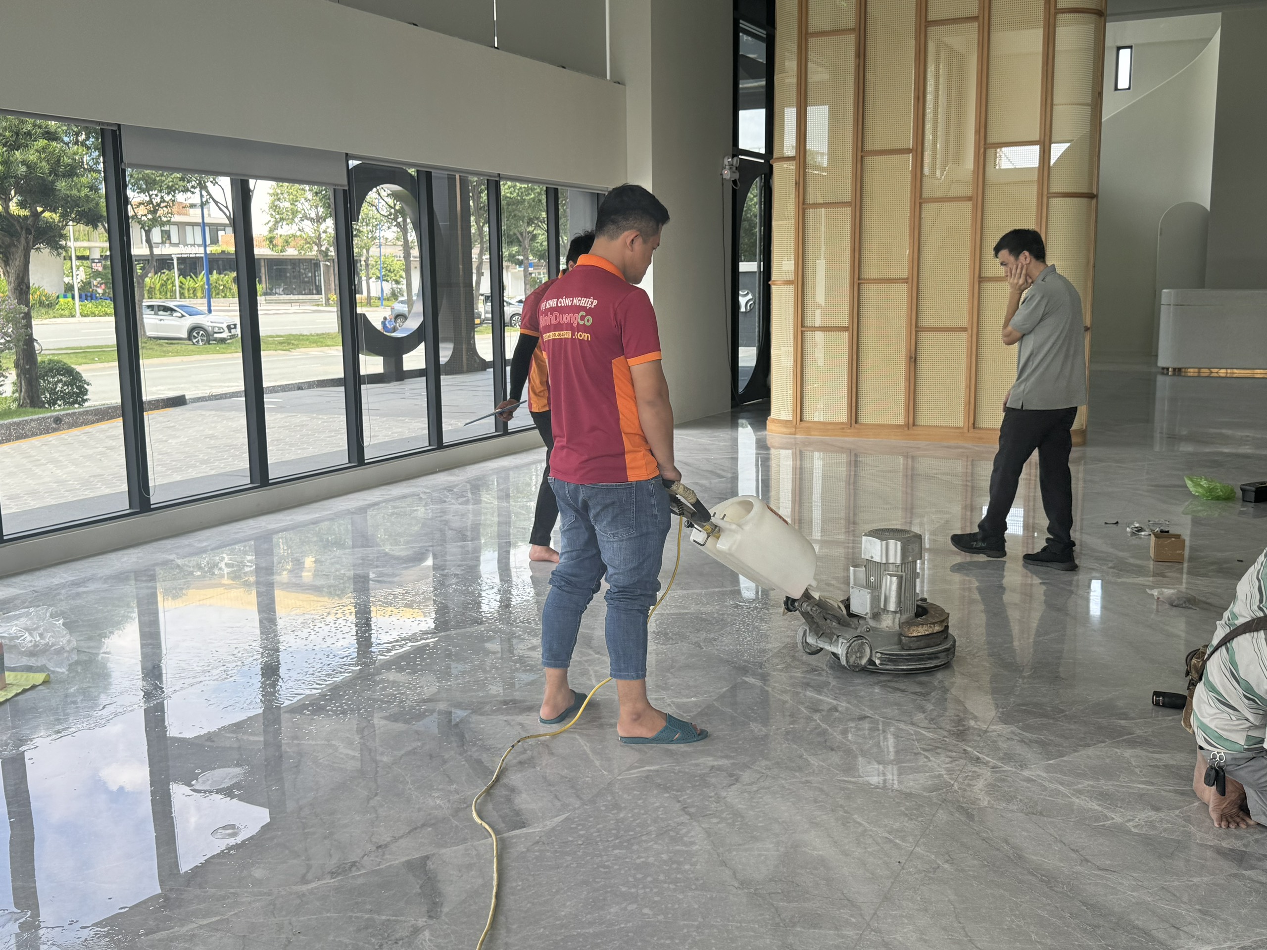 Quy Trình Mài Bóng Sàn Đá Marble Quy Trình Mài Bóng Sàn Đá Marble