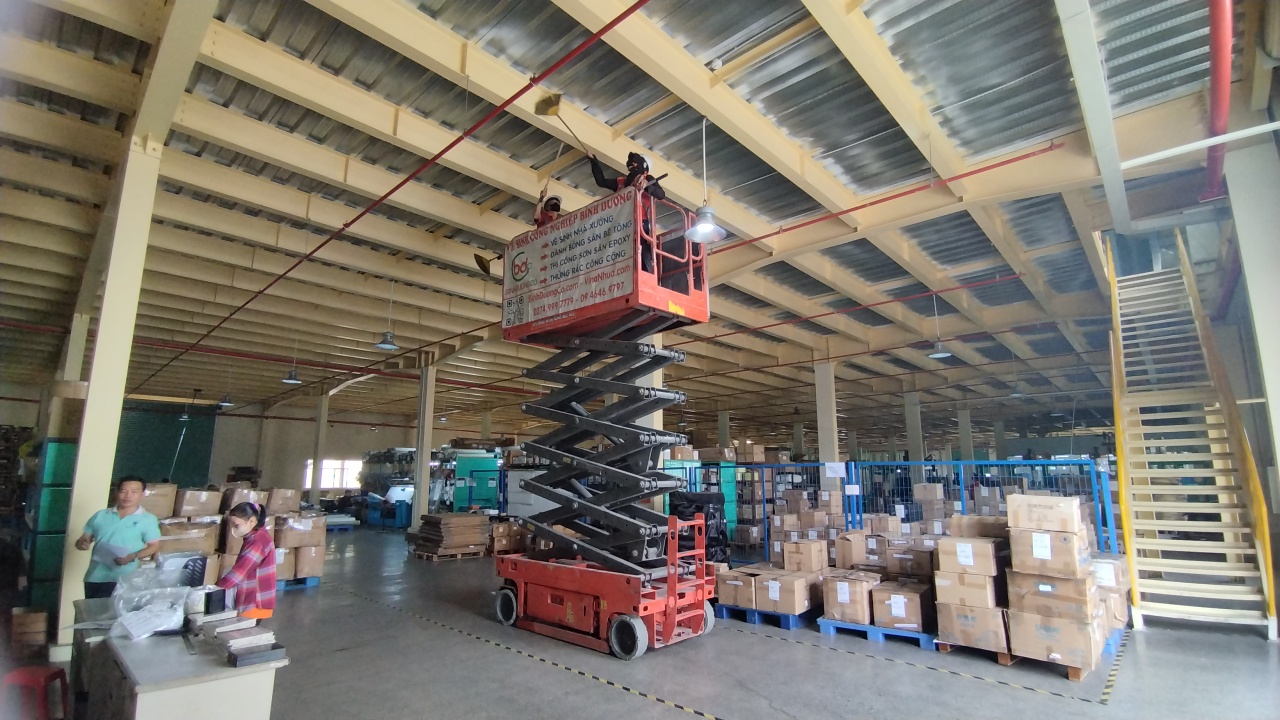 Dịch vụ vệ sinh nhà máy Bình Dương