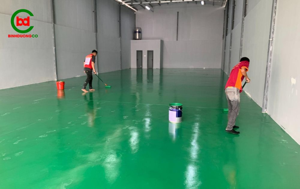 quy trình 7 bước thi công sơn epoxy