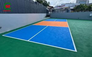 thi công sơn sân pickleball