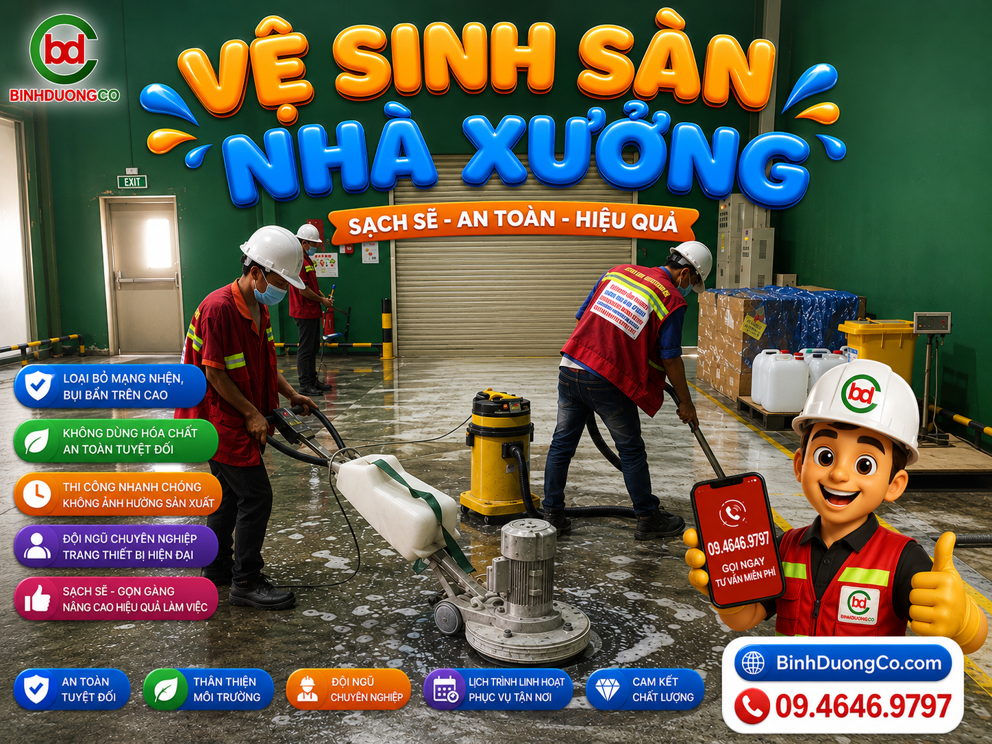 Bảng Báo Giá Vệ Sinh Công Nghiệp