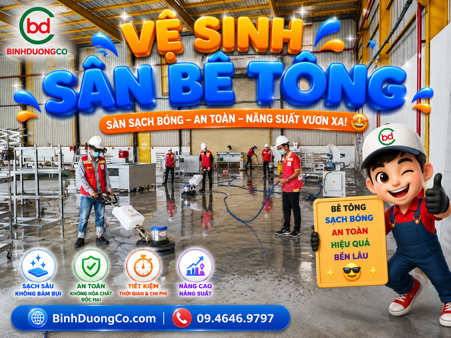 Bảng Báo Giá Vệ Sinh Công Nghiệp